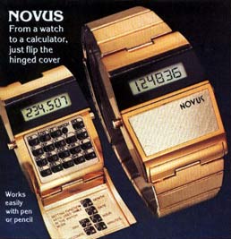 NOVUS LCD calculator watch