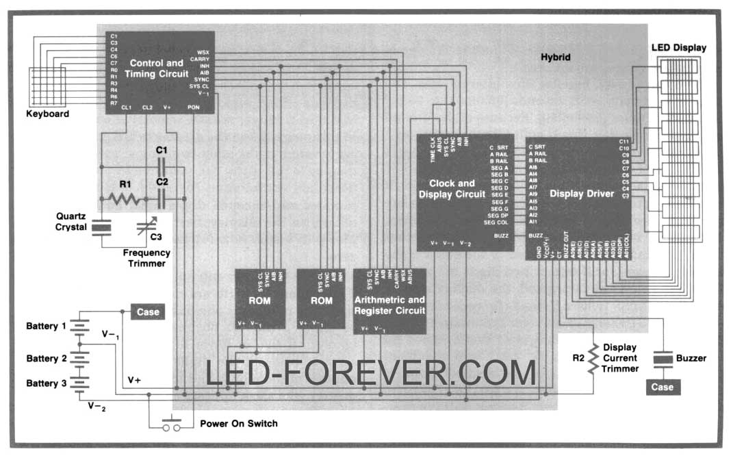 HP-01  LED Uhr Schaltplan