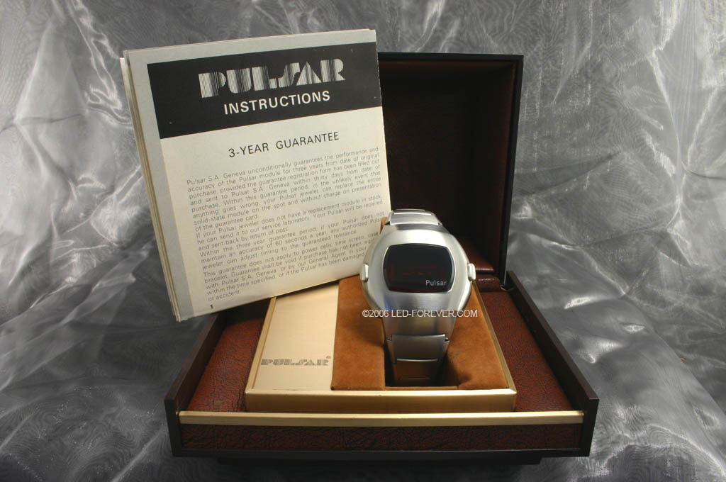 Pulsar Time Computer LED watch